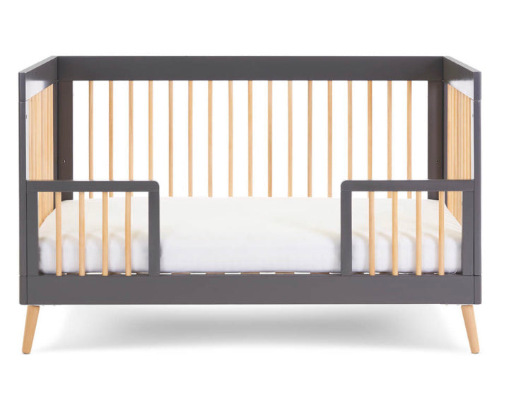 Obaby Maya Cot Bed - Slate with Natural