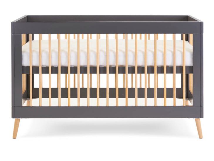 Obaby Maya Cot Bed - Slate with Natural