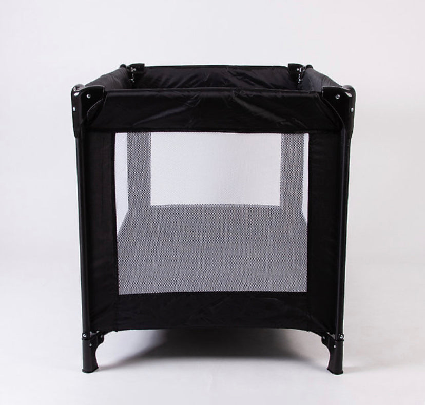 Black shop travel cot