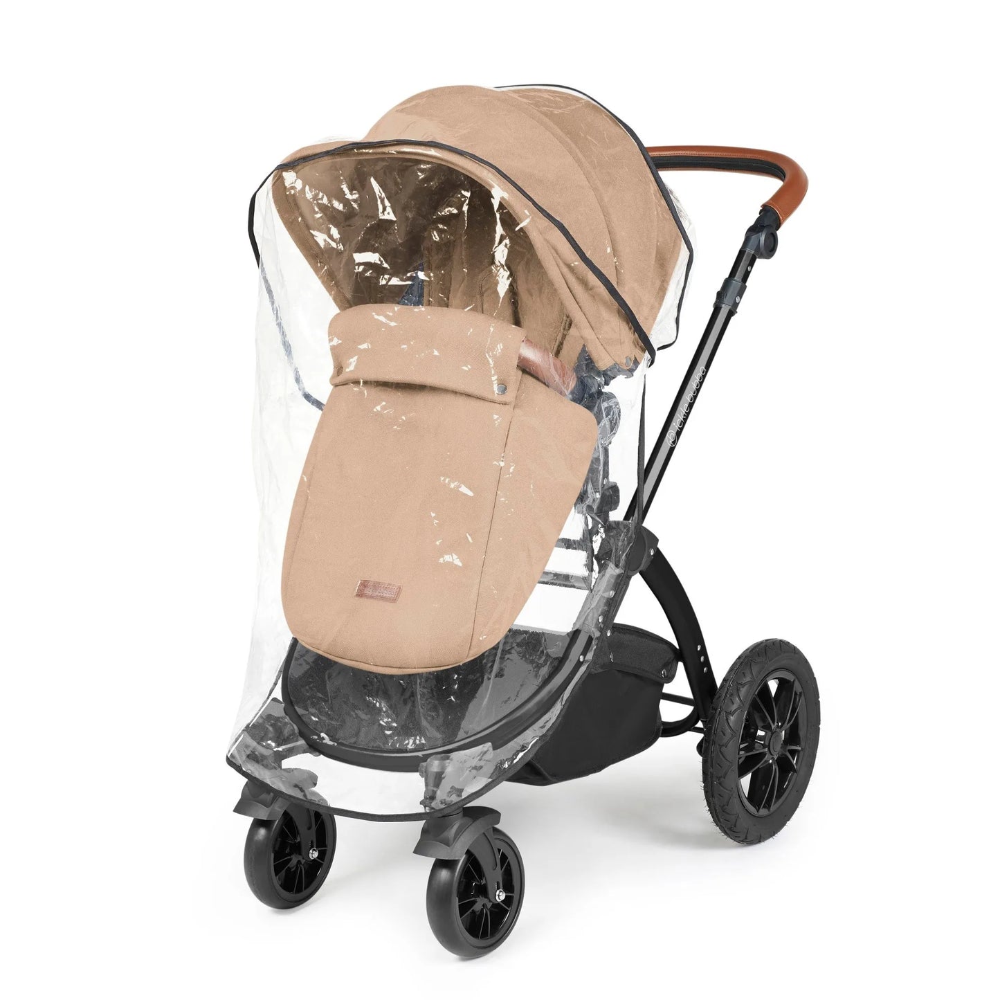 Ickle bubba Stomp Luxe All in One Premium i-Size Travel System with ISOFIX Base *Desert  - Tan handle