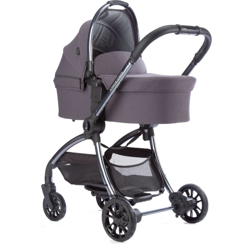 Junior Jones Aylo 2in1 Pram Bundle-Dark Slate/Gun Metal