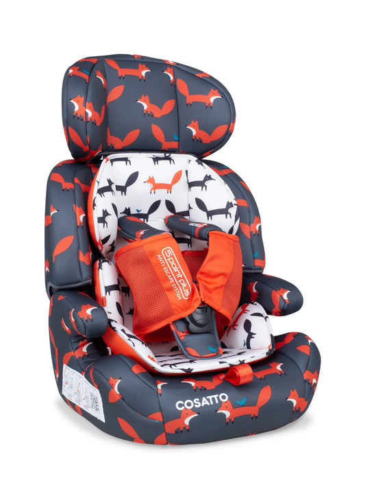 Cosatto Zoomi Group 123 Car Seat - Charcoal Mr Fox