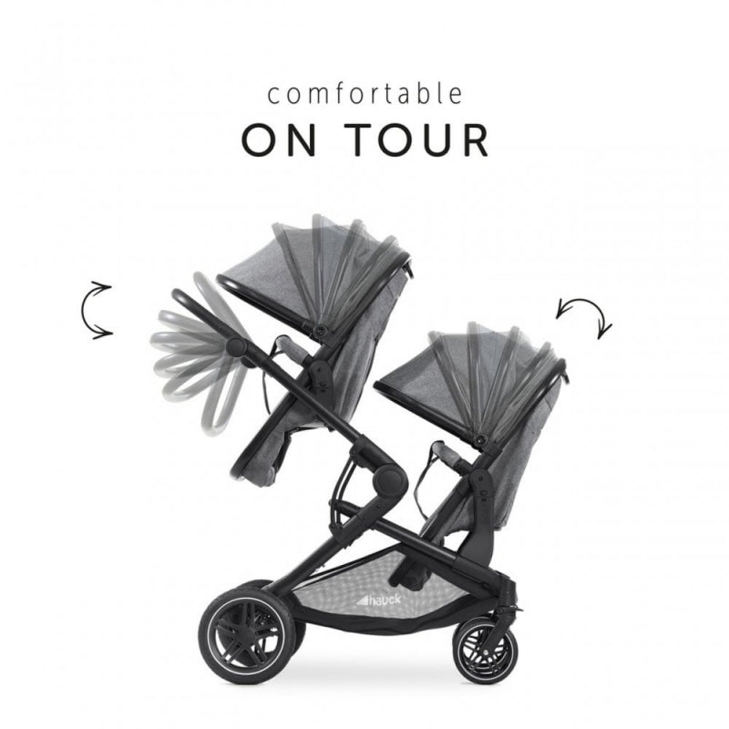 Hauck duett sales double buggy