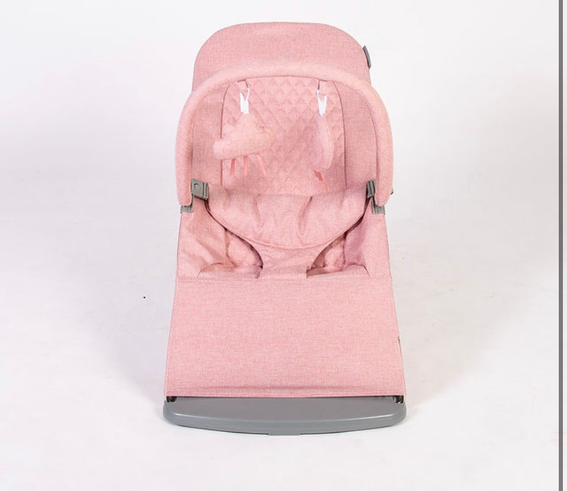Baya Bouncer - Ergonomic Self-Bouncing Adjustable Baby Bouncer (Blush Pink)