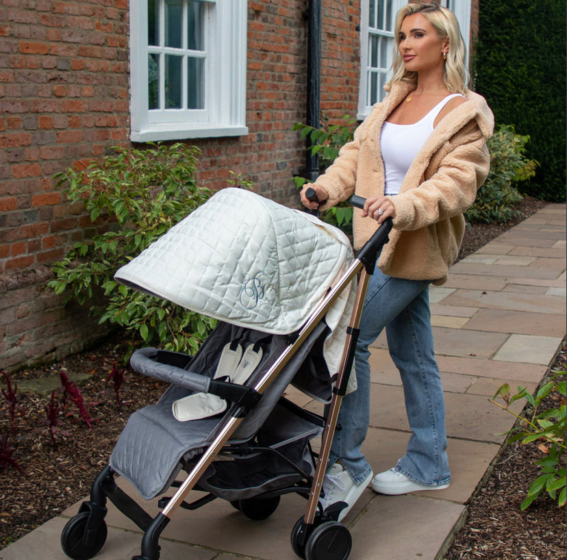 My Babiie mb51  Billie Faiers Quilted Champagne Lightweight Stroller