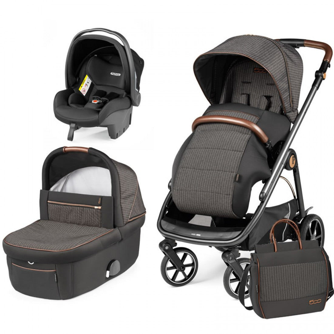 Peg Perego Veloce 3 in 1 SL Modular Travel System Bundle, 500