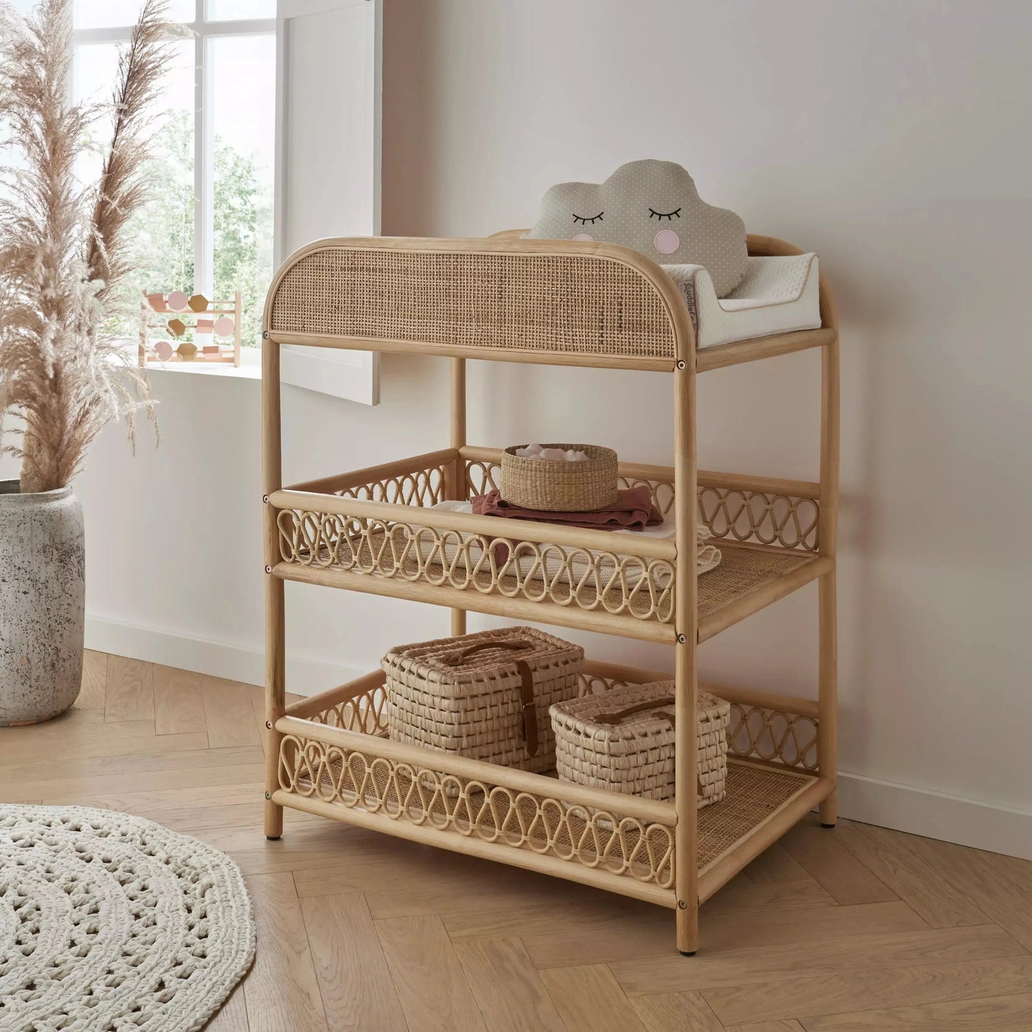 Cuddle Co Aria 3 Piece Nursery Furniture Set - Rattan