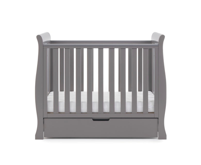 Obaby Stamford Space Saver Cot - Taupe Grey