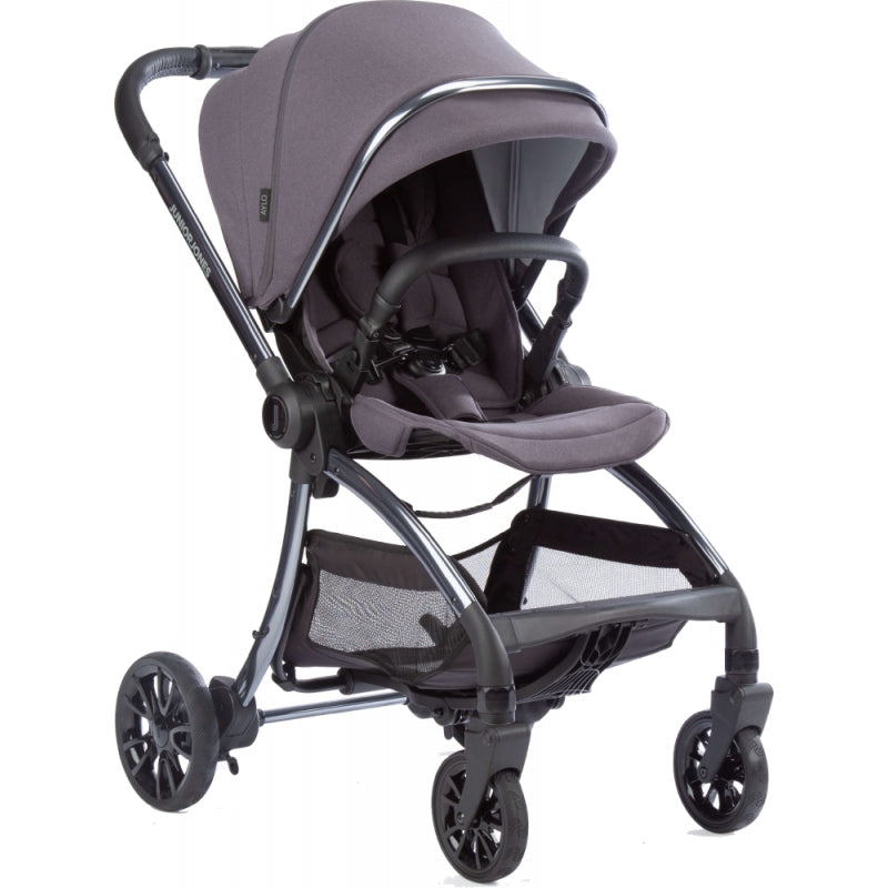 Junior Jones Aylo 2in1 Pram Bundle-Dark Slate/Gun Metal