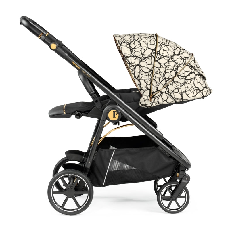 Peg Perego Veloce Stroller-Graphic Gold