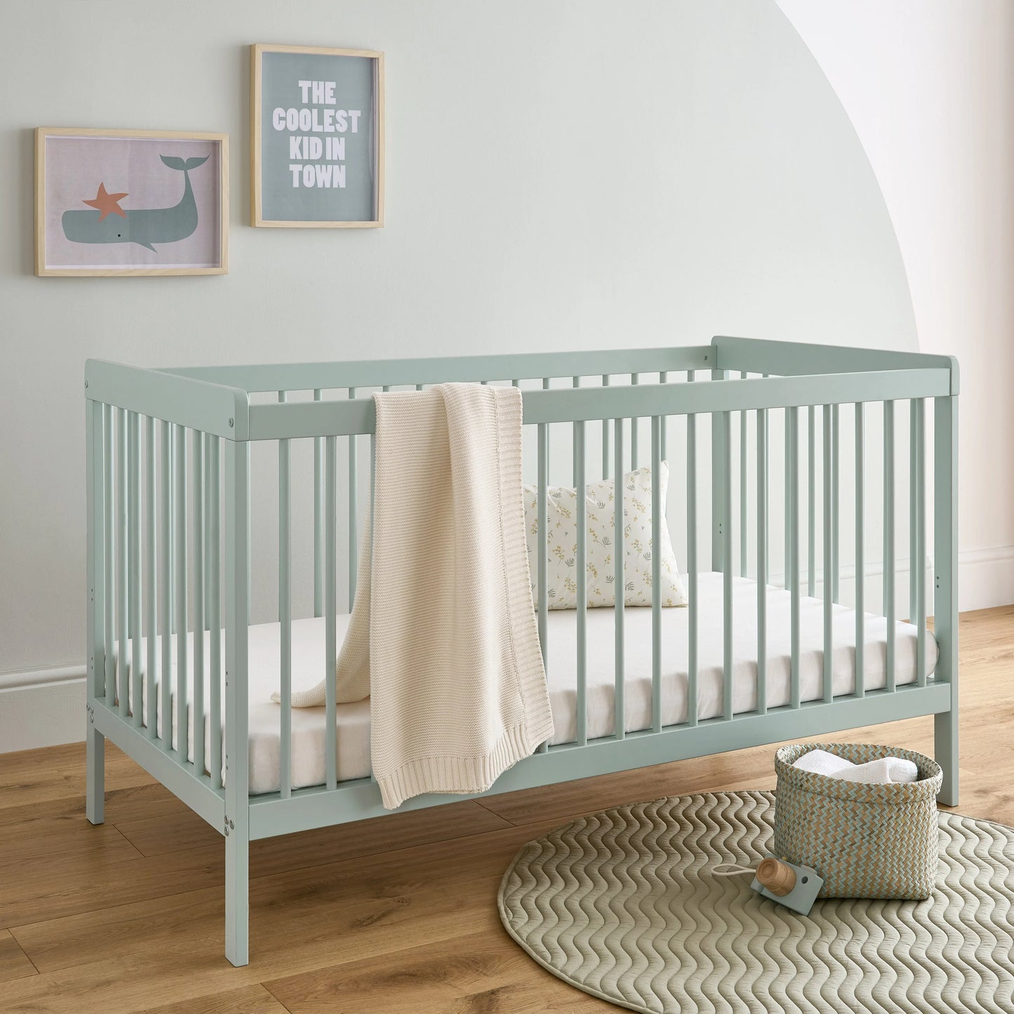 Cuddle Co Nola 2 Piece Nursery Furniture Set - sage green