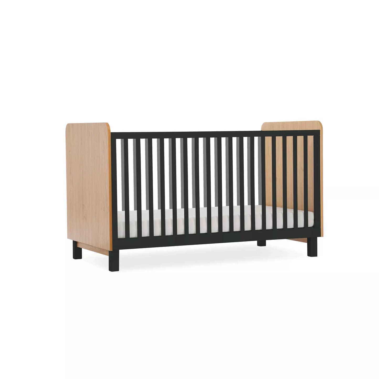 Cuddle Co Rafi 5 Piece Nursery Furniture Set - Oak & Black *pre order end of November