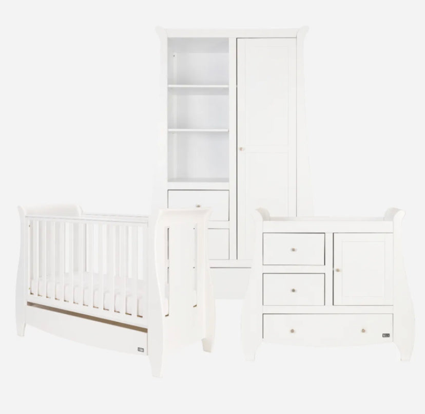 Tutti Bambini Lucas 3 Piece Room Set - White