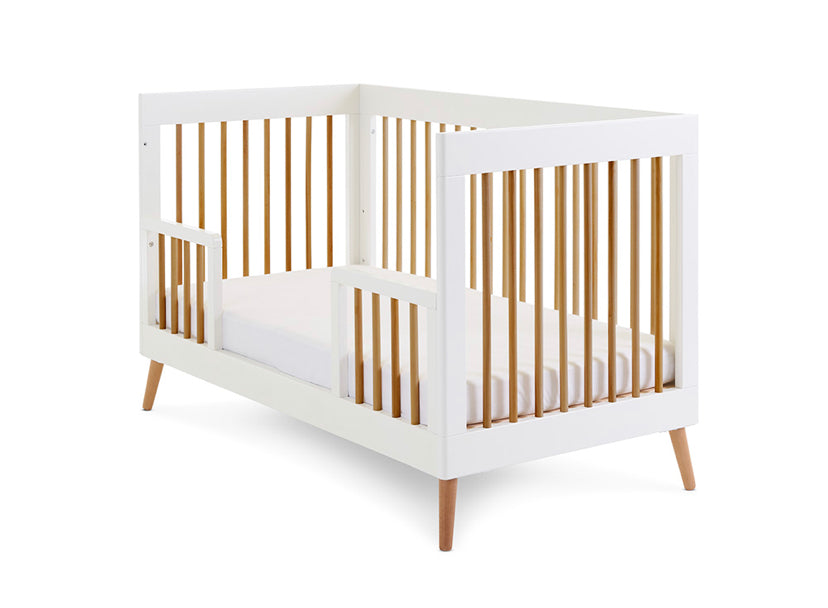 Obaby Maya Cot Bed - White with Natural