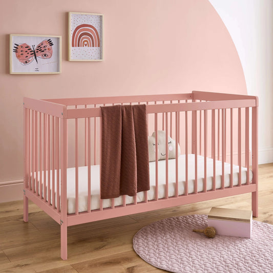 Cuddle Co Nola cot bed  -Blush  Pink