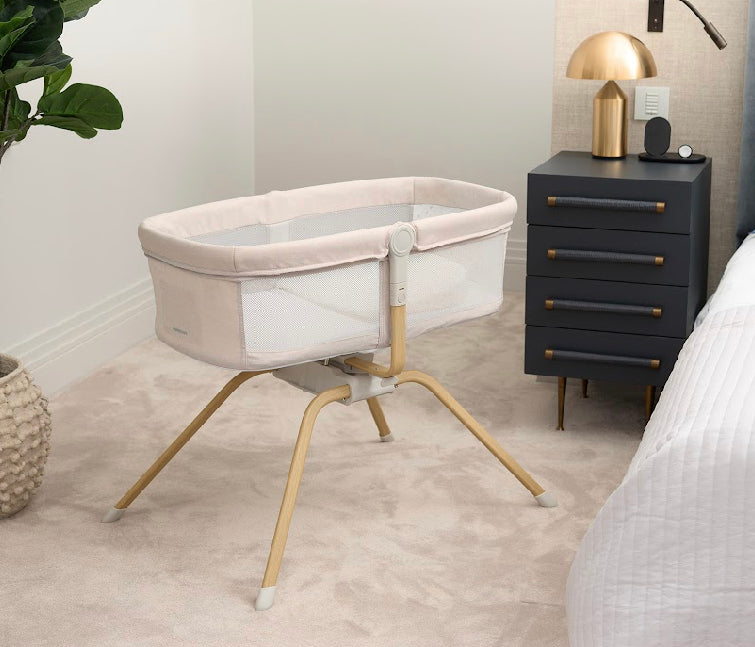 Babymore Air Motion Gliding Crib – Cream