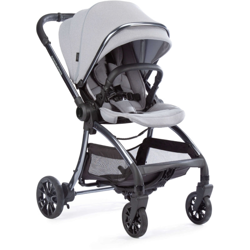 Junior Jones Aylo 2in1 Pram Bundle-Pebble Grey/Gun Metal