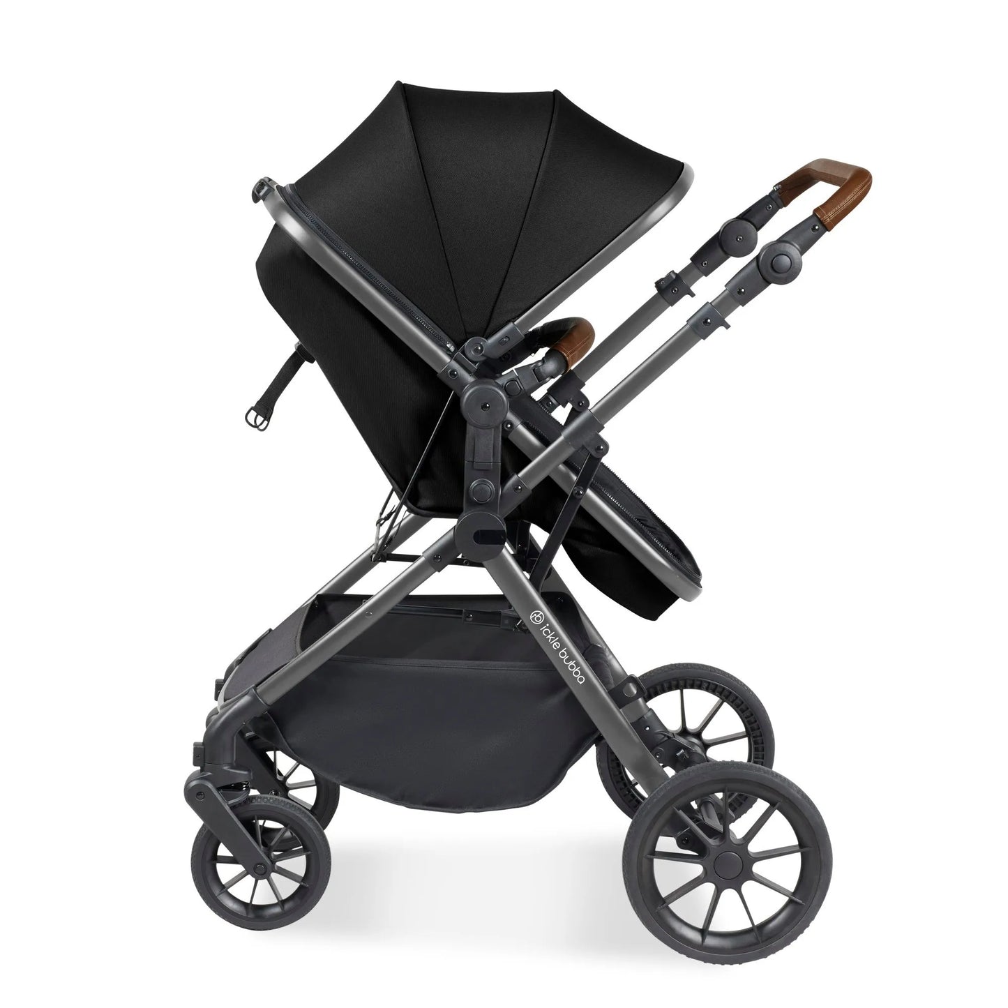 Ickle Bubba Cosmo 2 in 1 Pushchair Set - Black *PRE ORDER END NOVEMBER