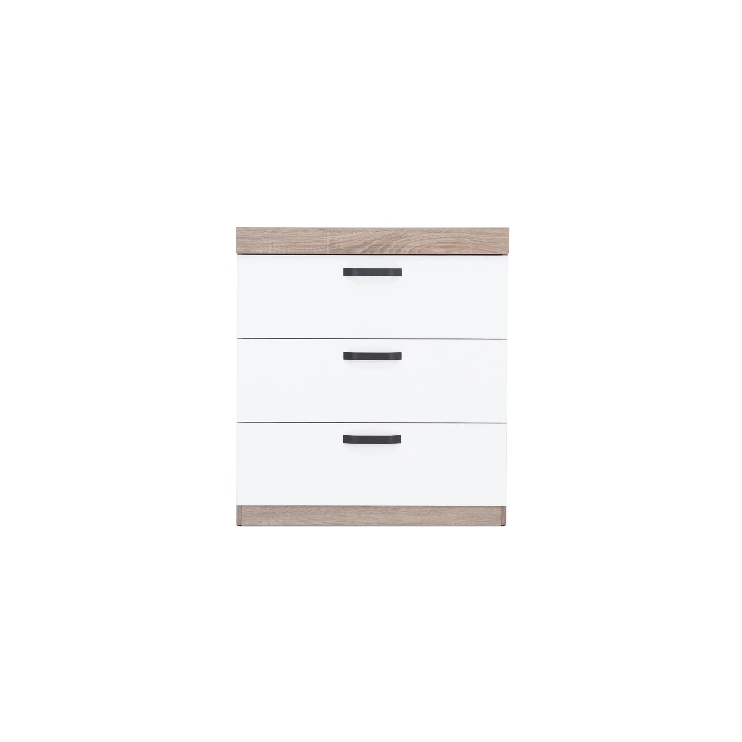 Cuddle Co Enzo 2 Piece Nursery Furniture Set - Truffle Oak & White