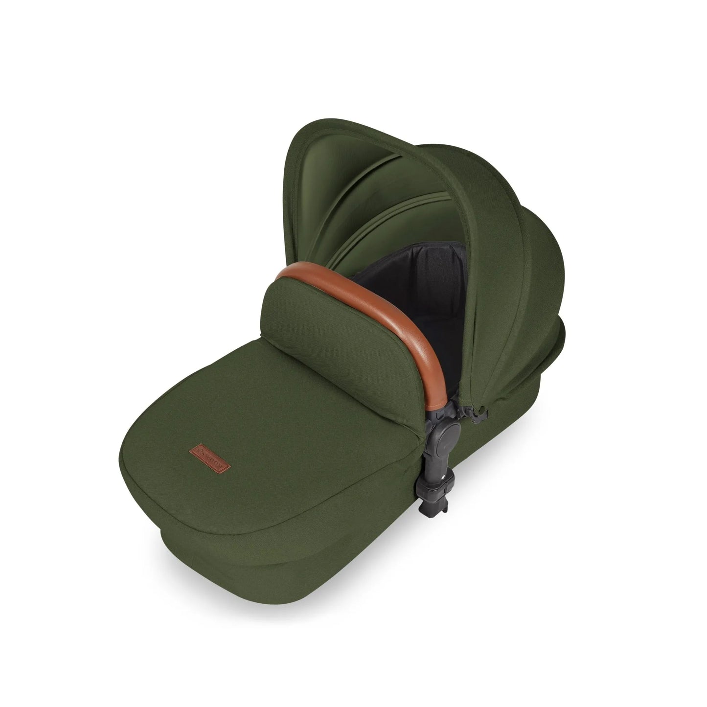 Ickle bubba Stomp Luxe All in One Premium i-Size Travel System with ISOFIX Base *Woodland  - Tan handle