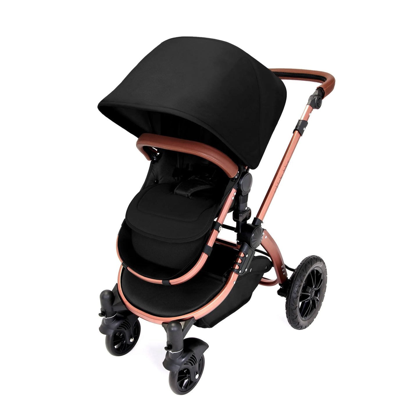 Stomp V4 All in One Travel System With galaxy  car seat and Isofix Base -Midnight/Bronze