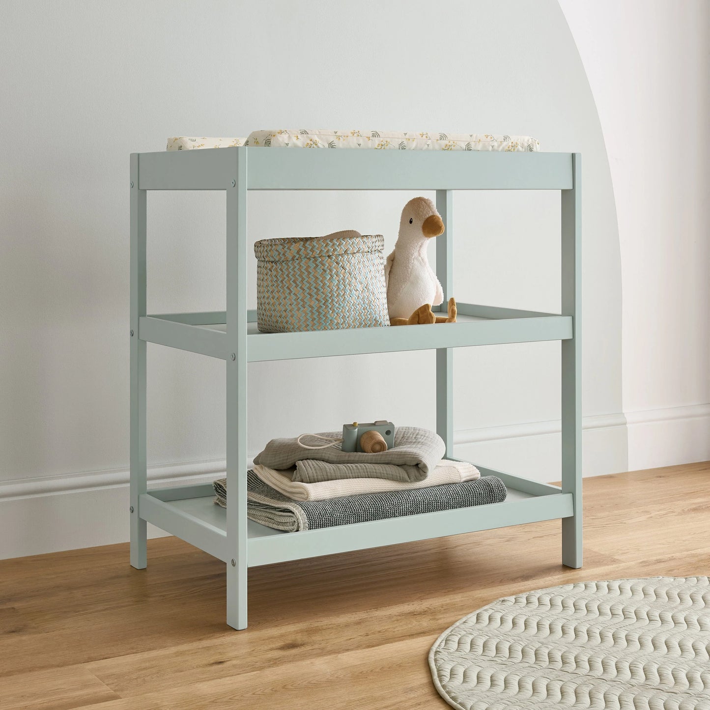 Cuddle Co Nola 2 Piece Nursery Furniture Set - sage green