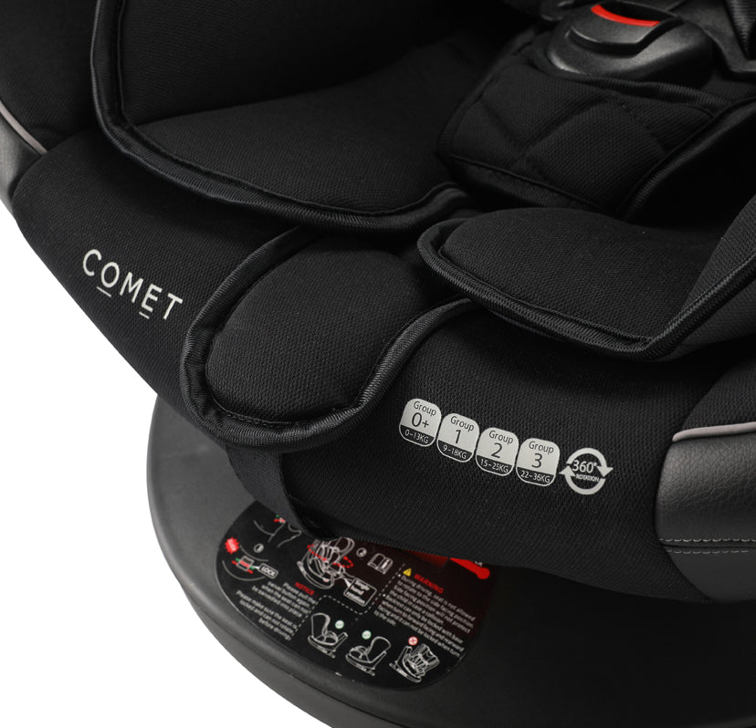 Cozy n Safe Comet Group 0+/1/2/3 360° Rotation car seat -Black