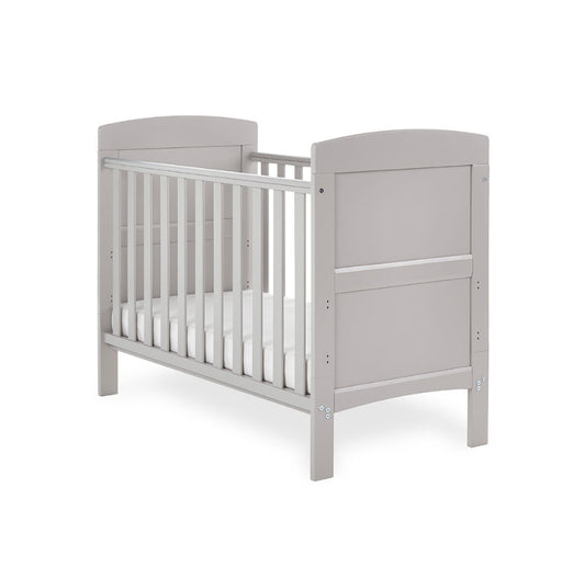 Obaby Grace Mini Cot Bed - Warm grey