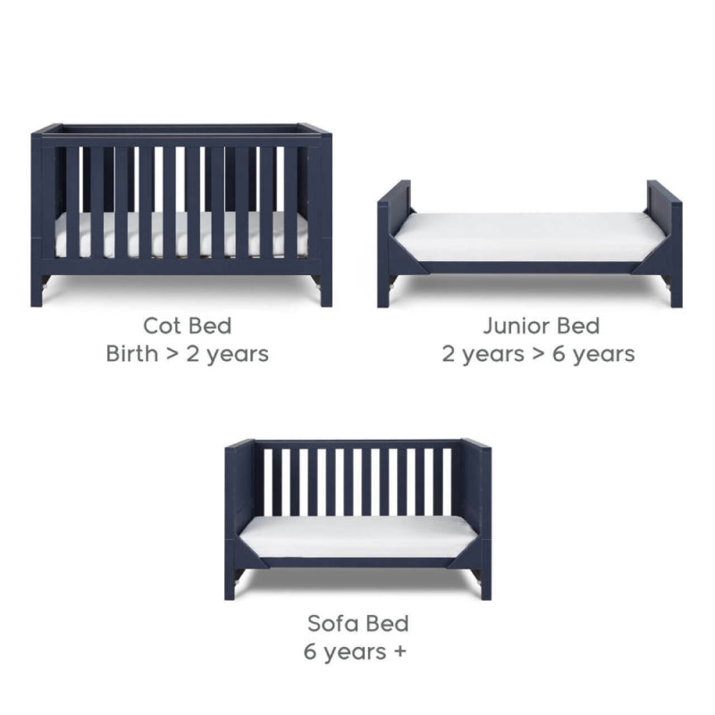 Tutti Bambini Tivoli Cot Bed-Navy Blue