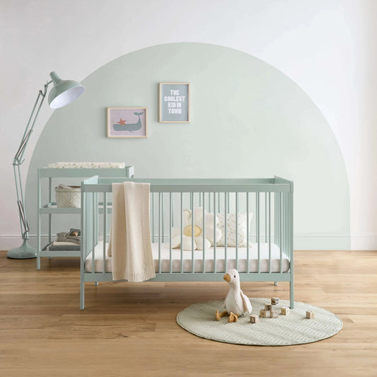 Cuddle Co Nola 2 Piece Nursery Furniture Set - sage green