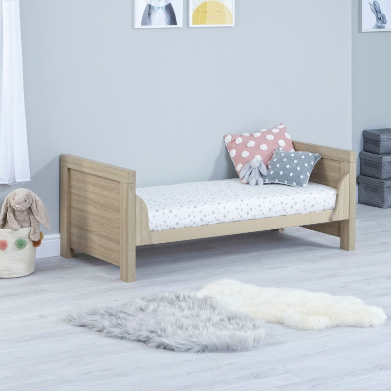 Babymore Luno Cot Bed-Oak