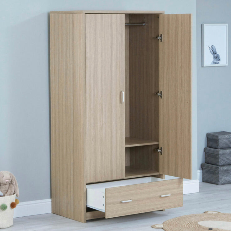 Babymore Luno  Veni  wardrobe  – Oak