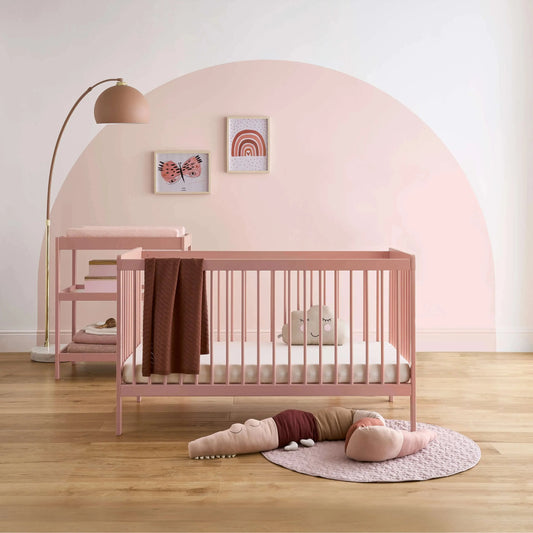 Cuddle Co Nola 2 Piece Nursery Furniture Set -Blush  Pink