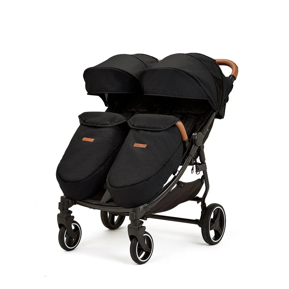 Ickle Bubba Venus Prime Double Stroller - Black *Delivery end of May