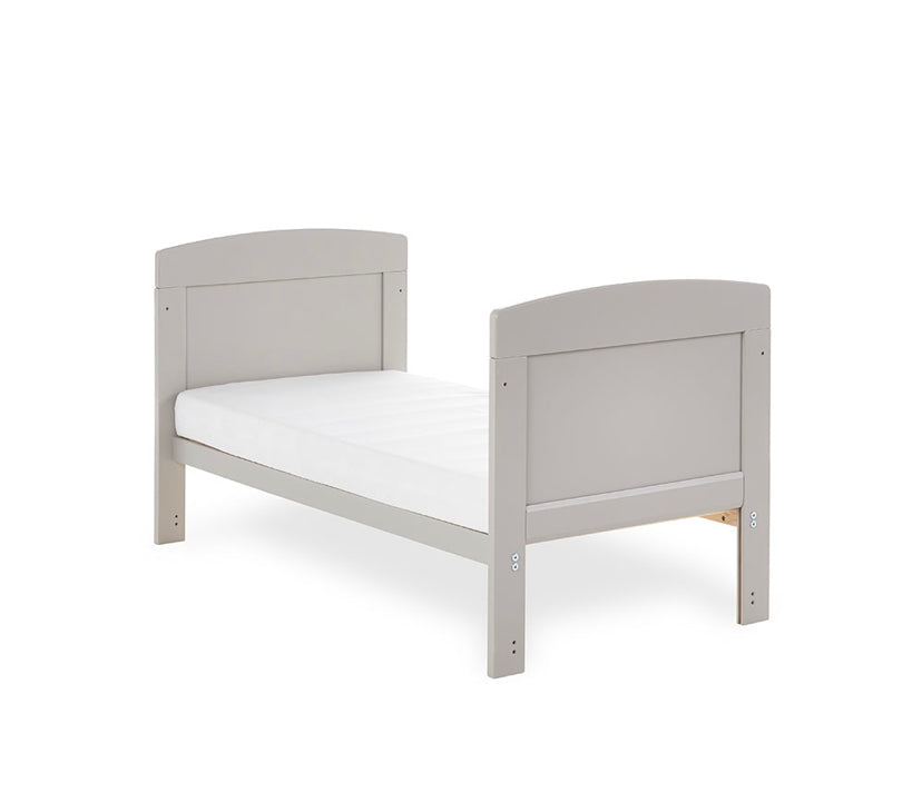 Obaby Grace Mini Cot Bed - Warm grey