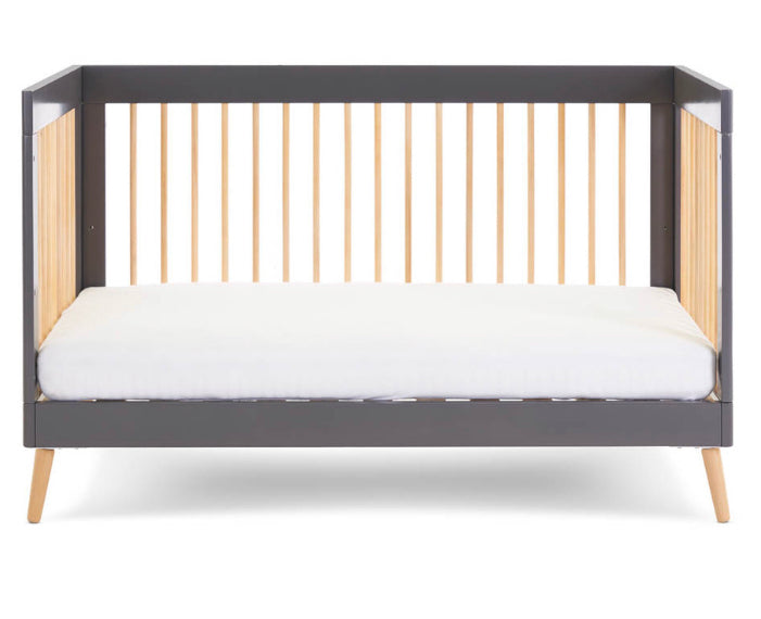 Obaby Maya Cot Bed - Slate with Natural