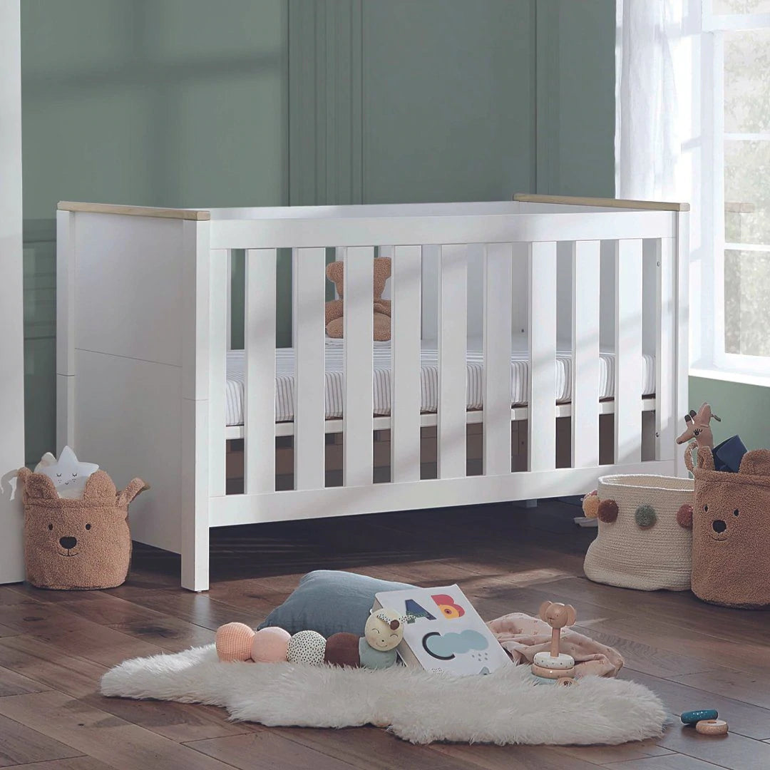 White gloss nursery store furniture