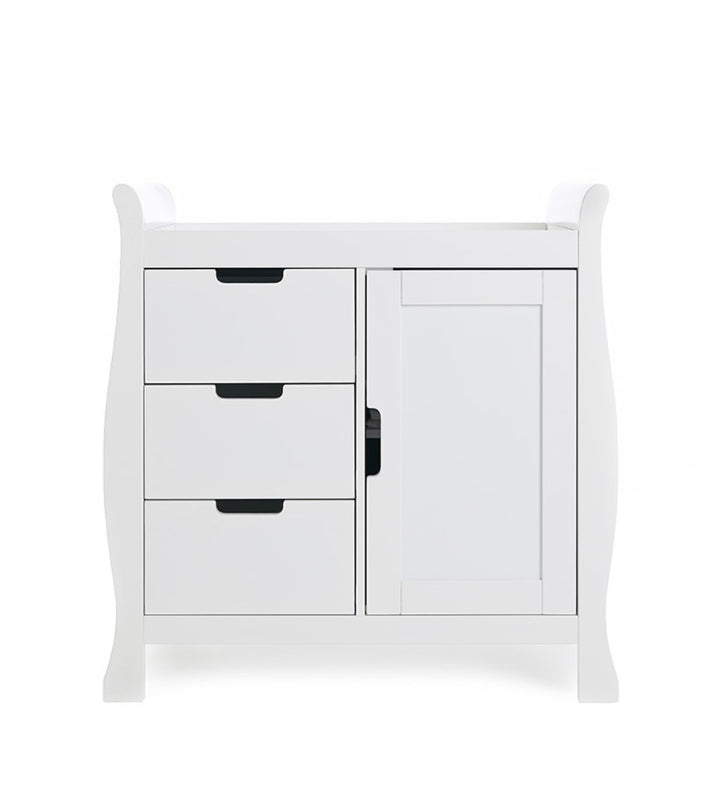 Obaby Stamford Classic Sleigh 3 Piece Room Set - White