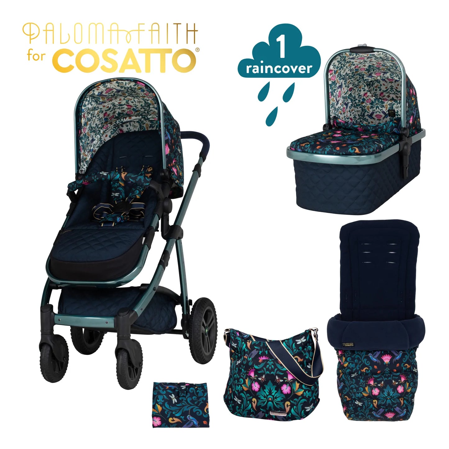 Cosatto Wow 2 Pram and Accessories Wildling