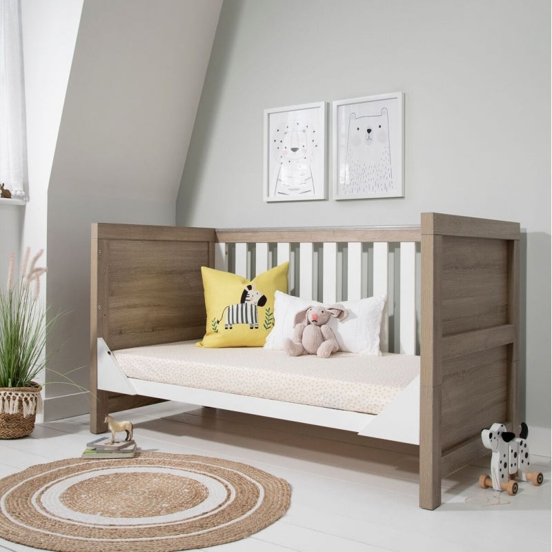 Tutti Bambini Modena Cot Bed-Oak & white