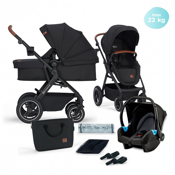 KinderKraft Travel system 3in1 B-TOUR - Black