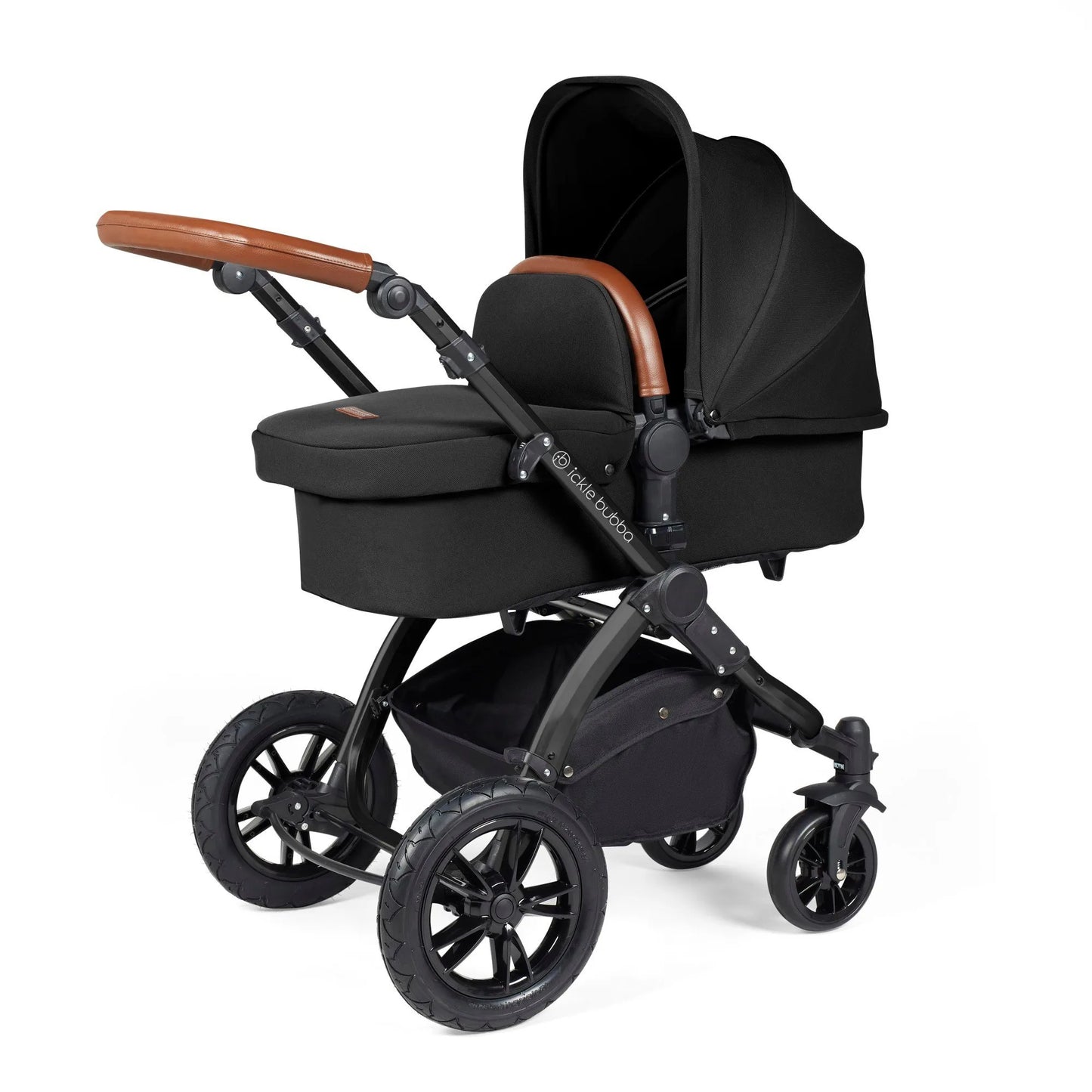 Ickle bubba Stomp Luxe All in One Premium i-Size Travel System with ISOFIX Base *Midnight -