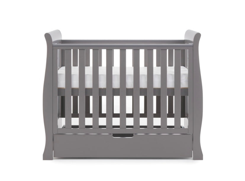 Obaby Stamford Space Saver Cot - Taupe Grey