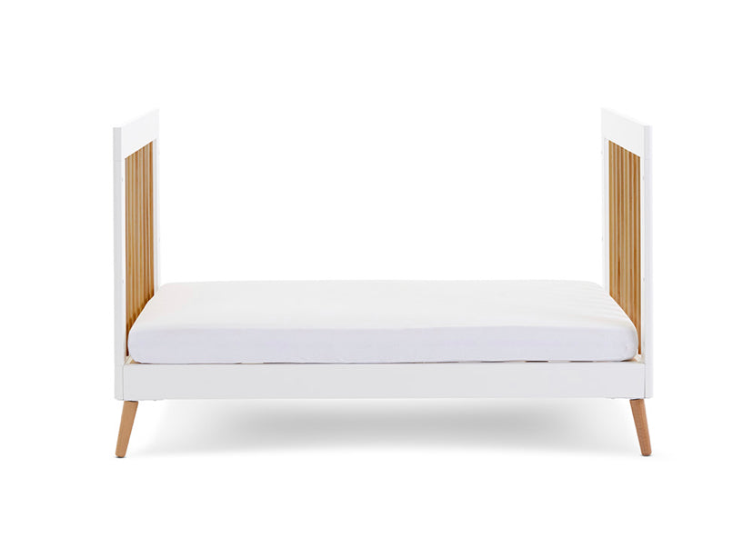 Obaby Maya Cot Bed - White with Natural