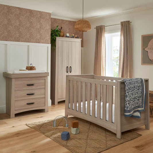 Cuddle co Isla 3 Piece Nursery Furniture Set - Ash