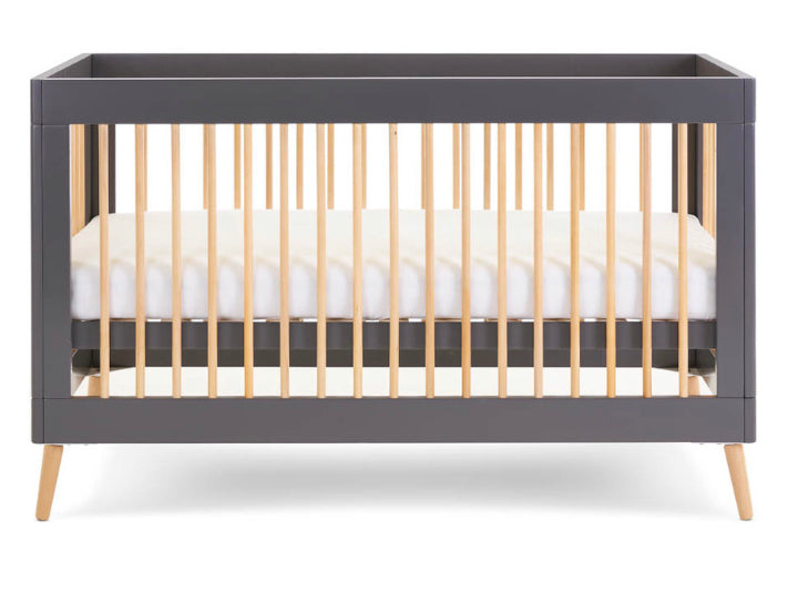 Obaby Maya Cot Bed - Slate with Natural