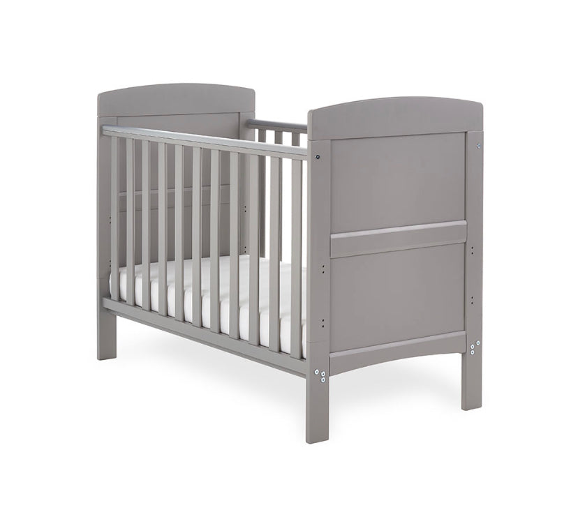 Obaby Grace Mini Cot Bed - Taupe Grey