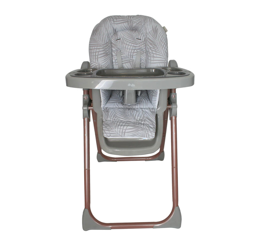 My Babiie Samantha Faiers Rose Gold Grey Tropical Premium Highchair