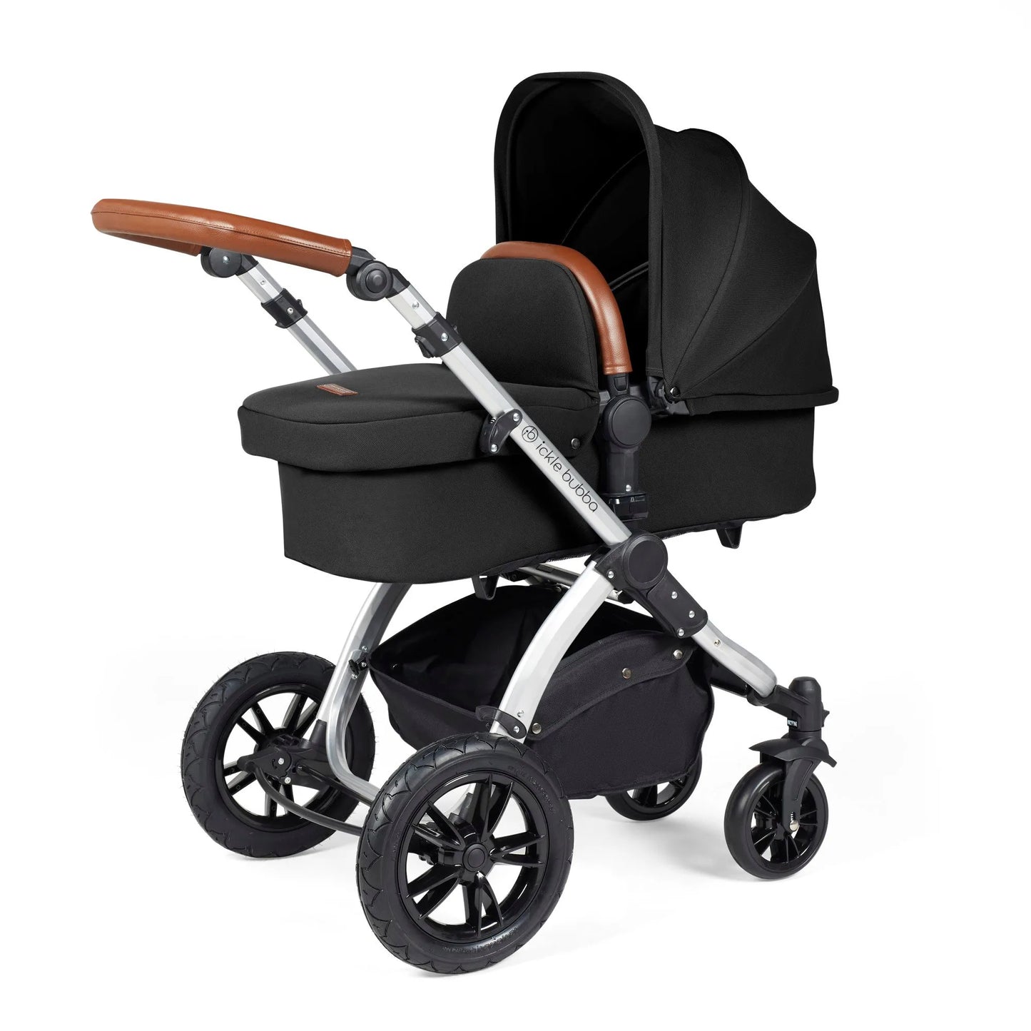 Ickle bubba Stomp Luxe All in One Premium i-Size Travel System with ISOFIX Base *Midnight -