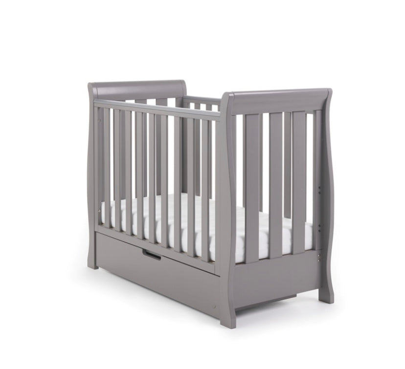 Obaby Stamford Space Saver Cot - Taupe Grey